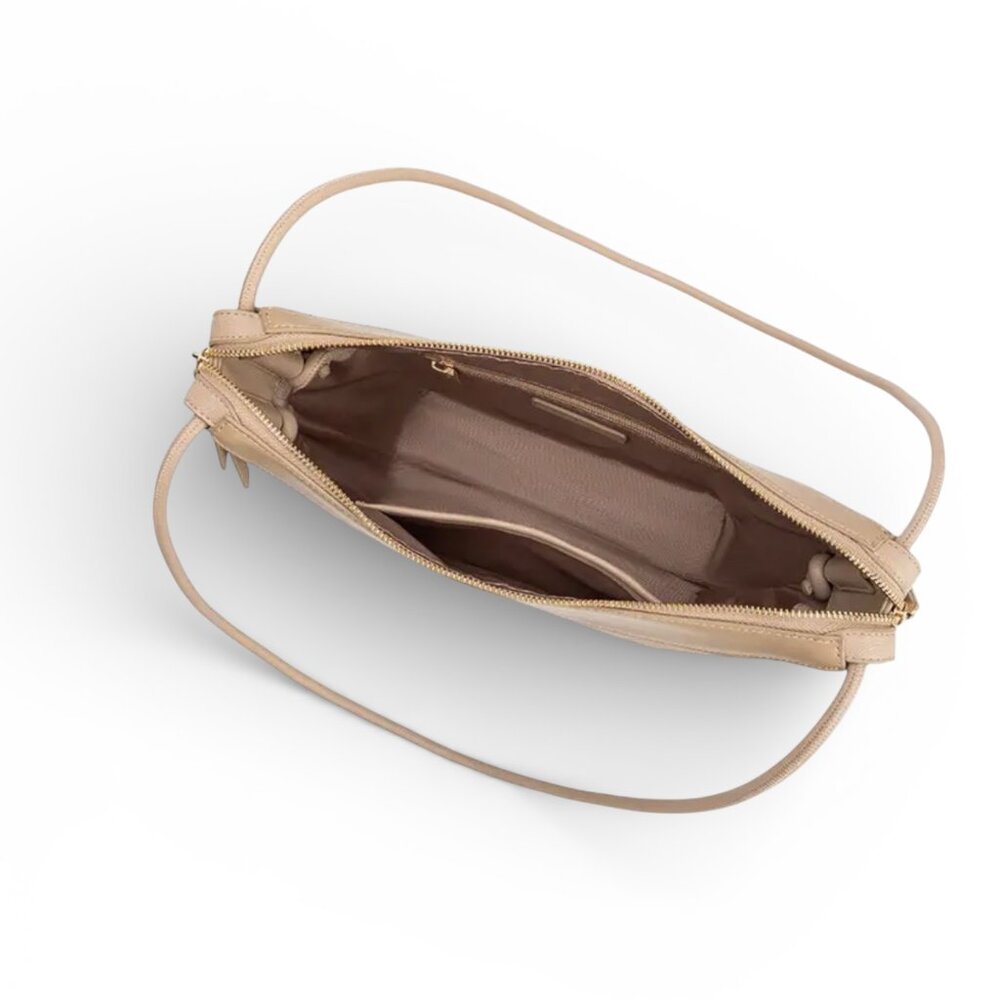 NWT Melie Bianco Wesley Recycled Vegan Leather Shoulder Bag - Mushroom MSRP $140 - Picture 4 of 4